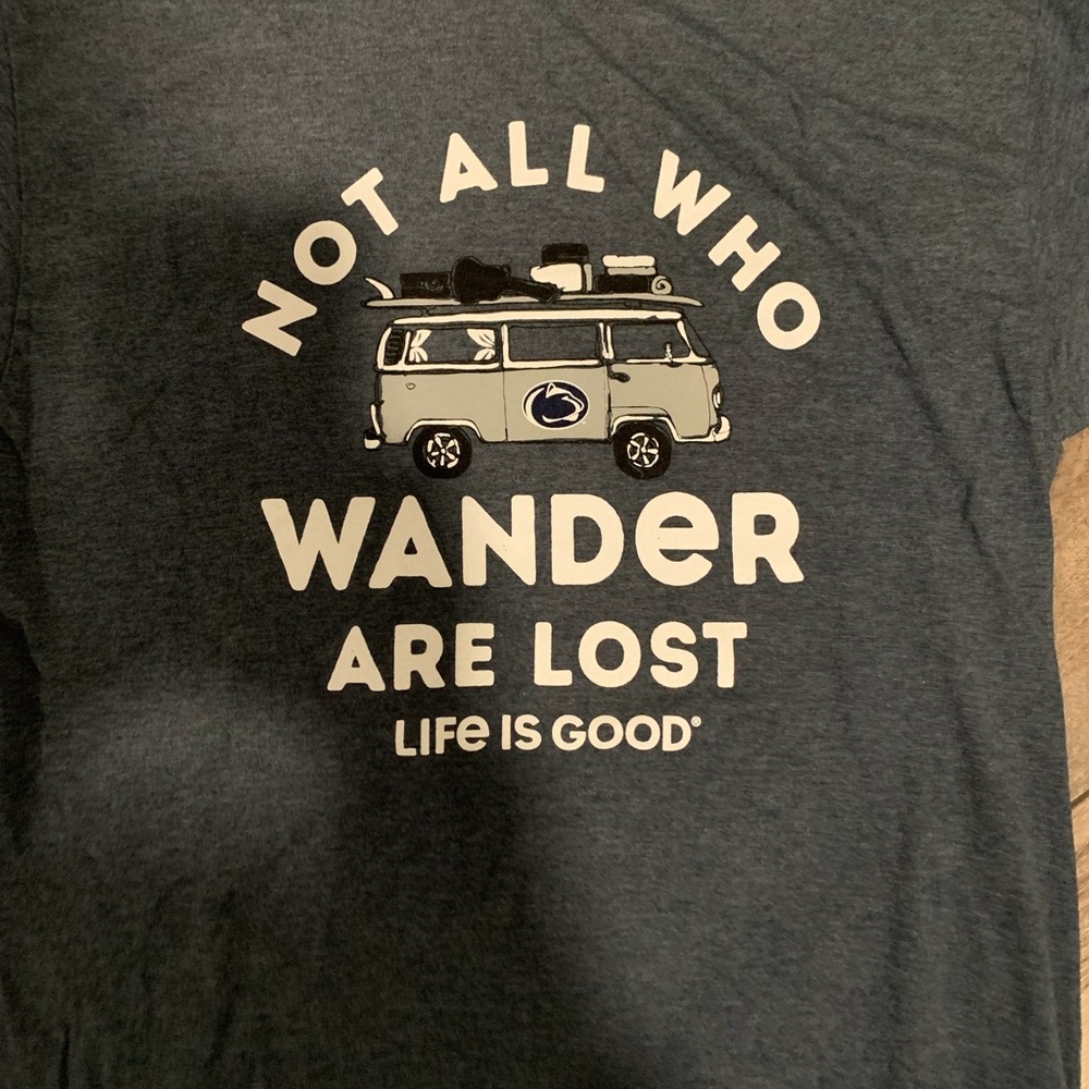 Life Is Good Men's Charcoal Graphic Tee - Picture 2 of 3